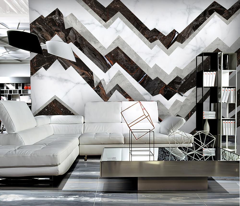 Fototapeta geometria czarno-szara