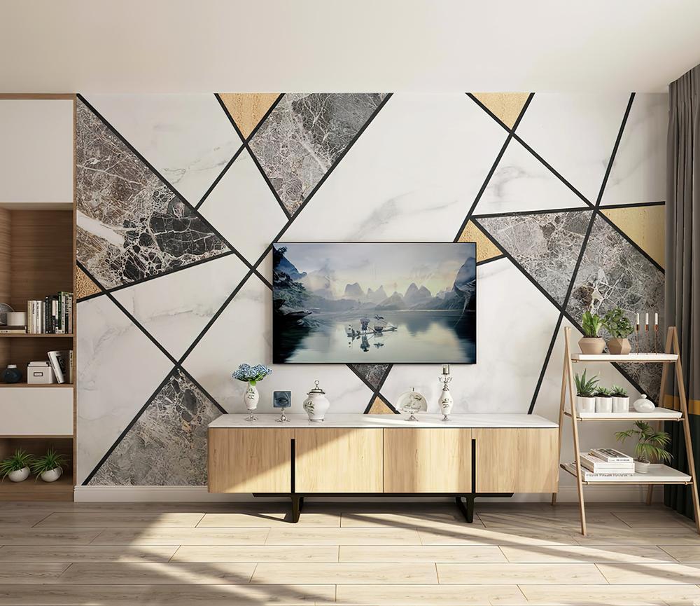 Fototapeta geometryczna marmorowa