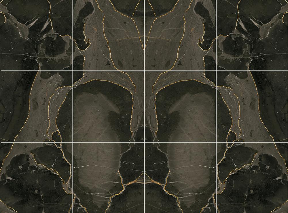 Fototapeta marmur złote linie