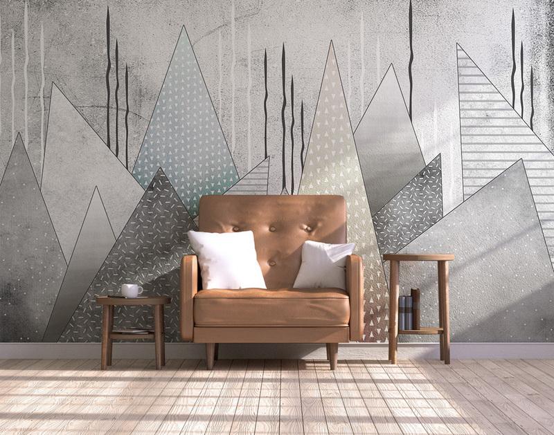 Fototapeta geometryczna szara