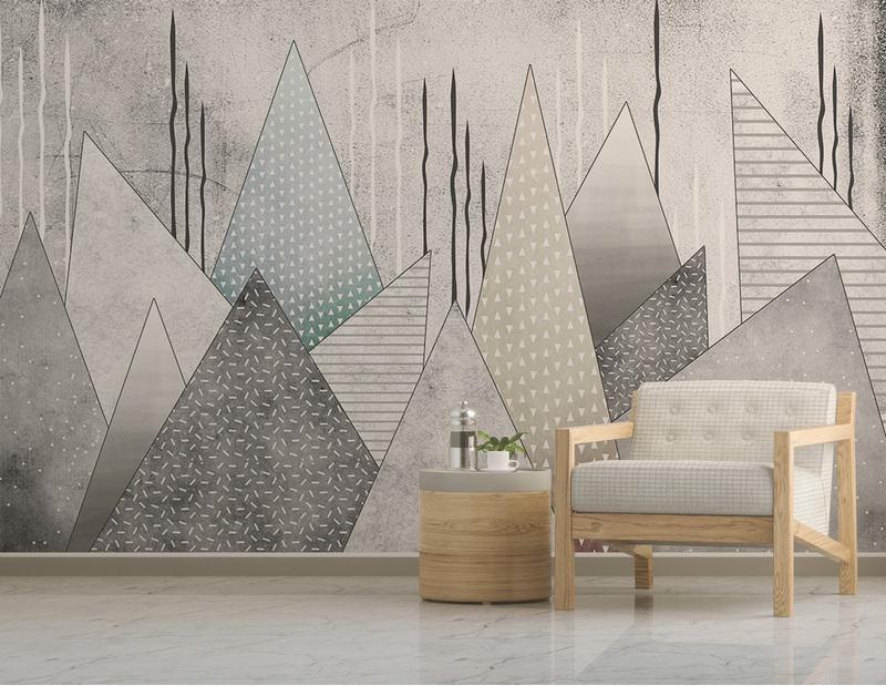 Fototapeta geometryczna szara