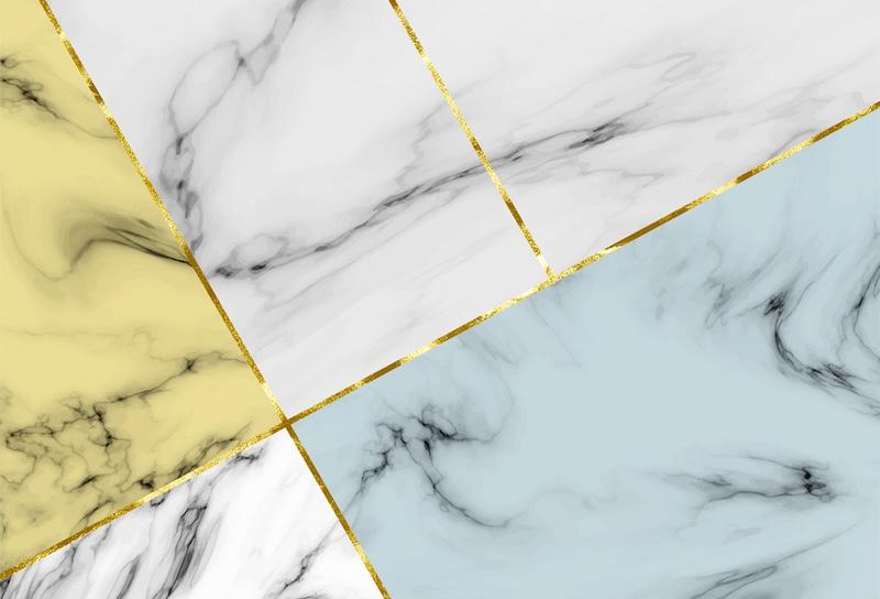 Fototapeta geometryczne marmurowe złote