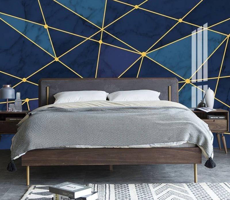 Fototapeta geometria niebieska