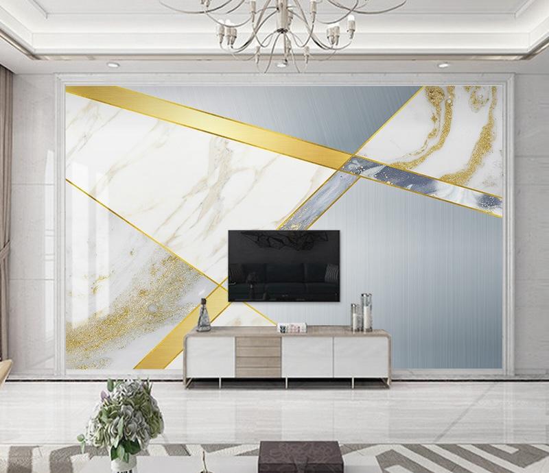 Fototapeta geometryczna biała szara