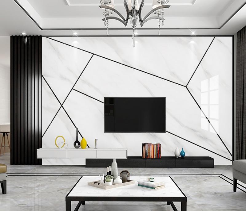 Fototapeta geometryczna biała czarna