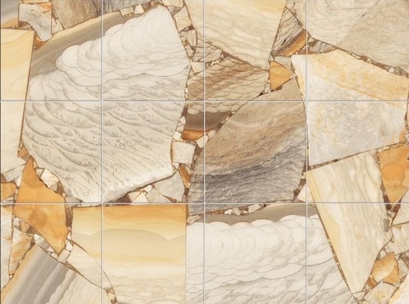 Fototapeta wzór geometryczny beżowo-brązowy