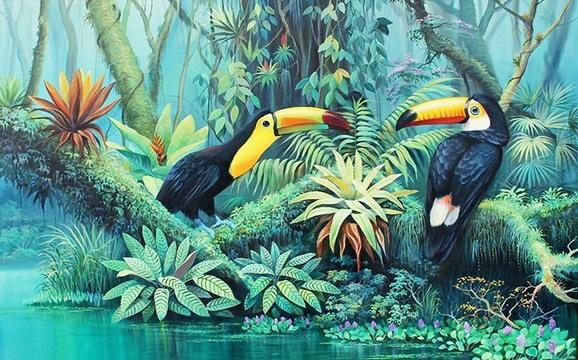 Fototapeta kolorowy jungle