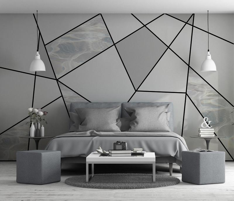 Fototapeta geometryczna czarna kamienista