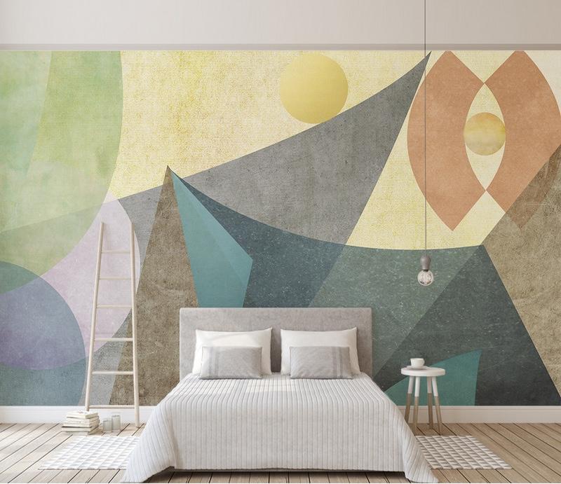 Fototapeta trójkąty geometryczne kolorowe  
Fototapeta