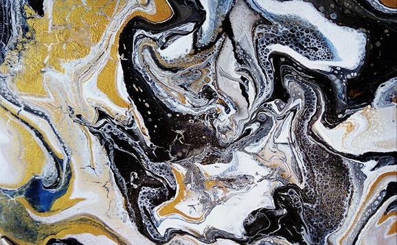 Fototapeta dynamiczne wiry złote