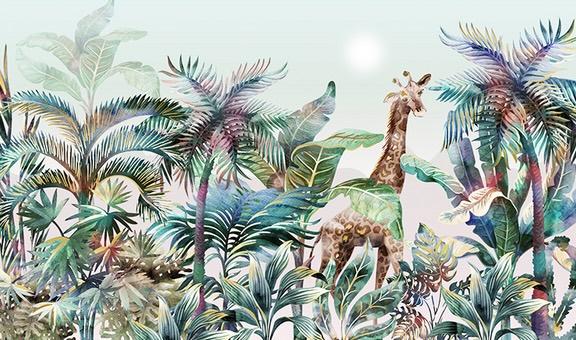 Fototapeta palmowe zielone