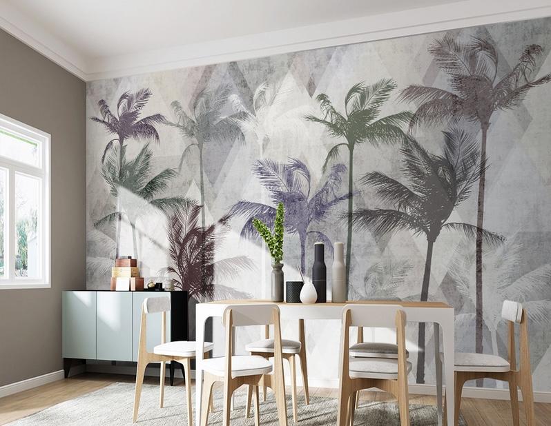 Fototapeta geometria palmowe