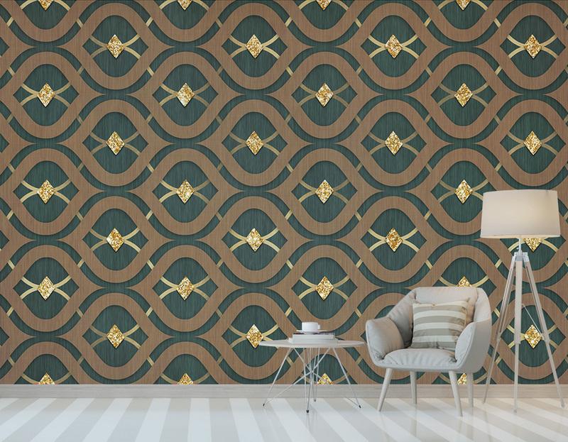 Fototapeta geometryczna niebieska