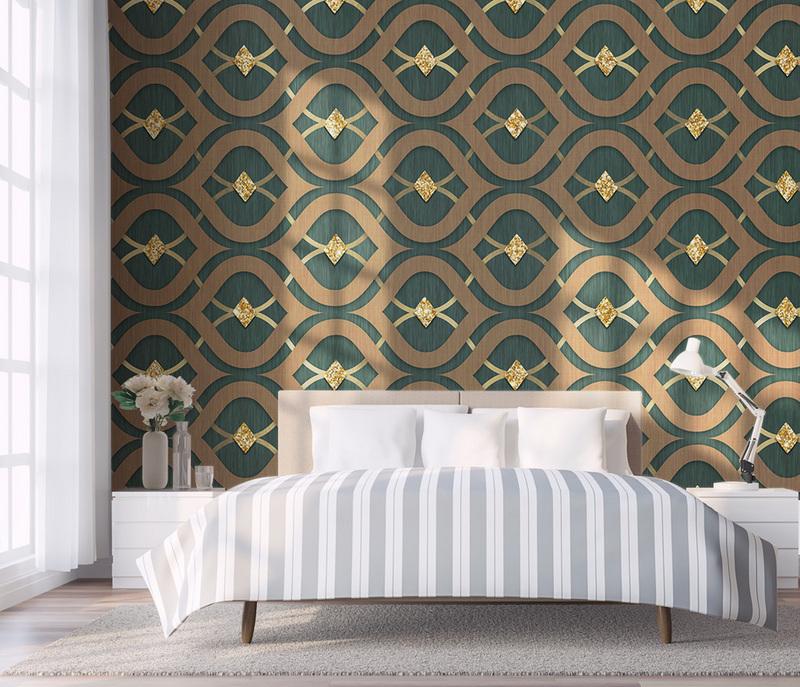 Fototapeta geometryczna niebieska