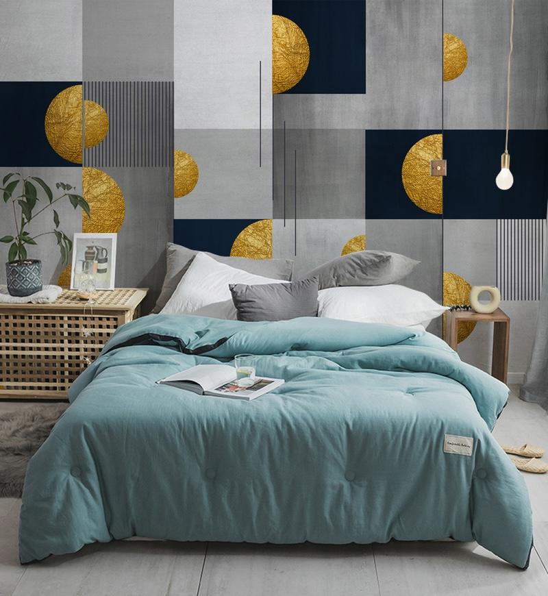 Fototapeta geometria kola niebieskie szare