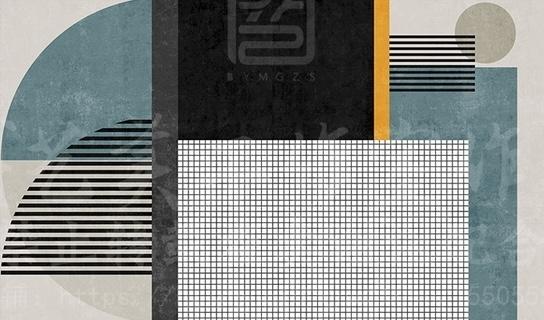 Fototapeta geometryczna niebieska