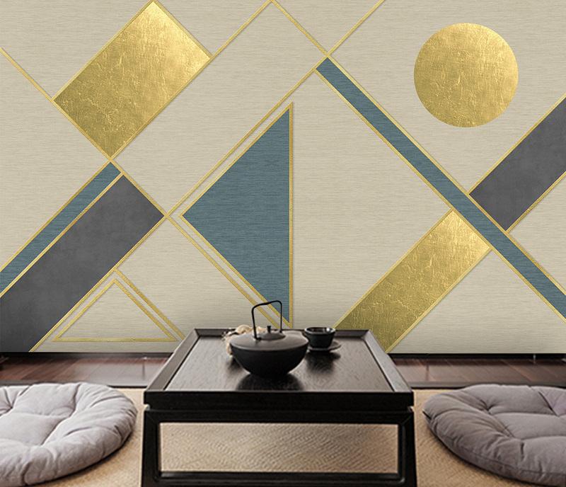 Fototapeta geometryczna metaliczna
