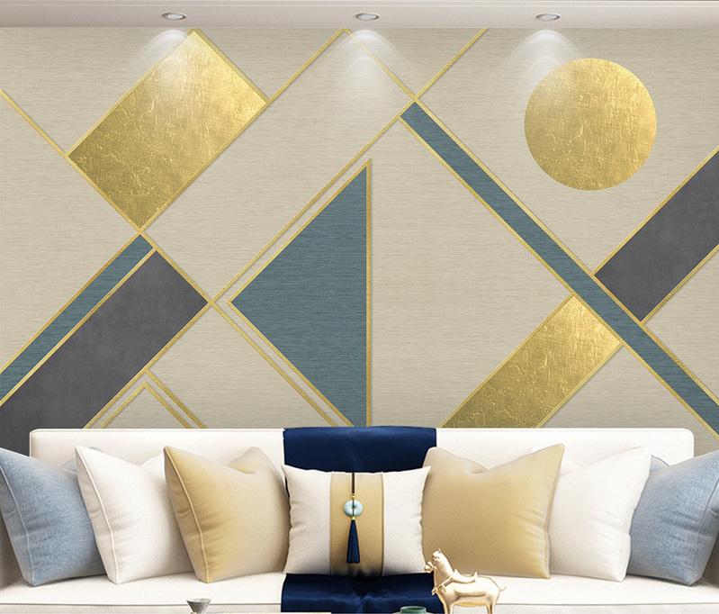 Fototapeta geometryczna metaliczna