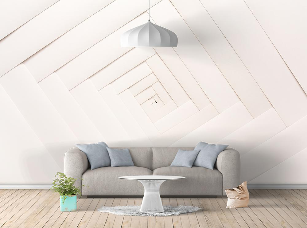Fototapeta geometryczna białego