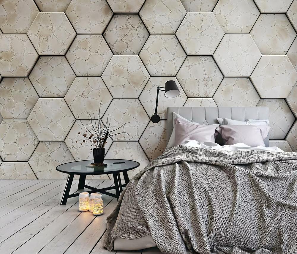 Fototapeta geometryczna beżowa