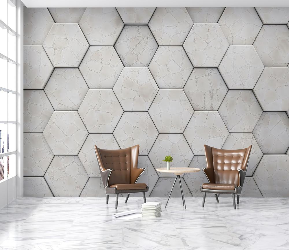Fototapeta geometryczna beżowa
