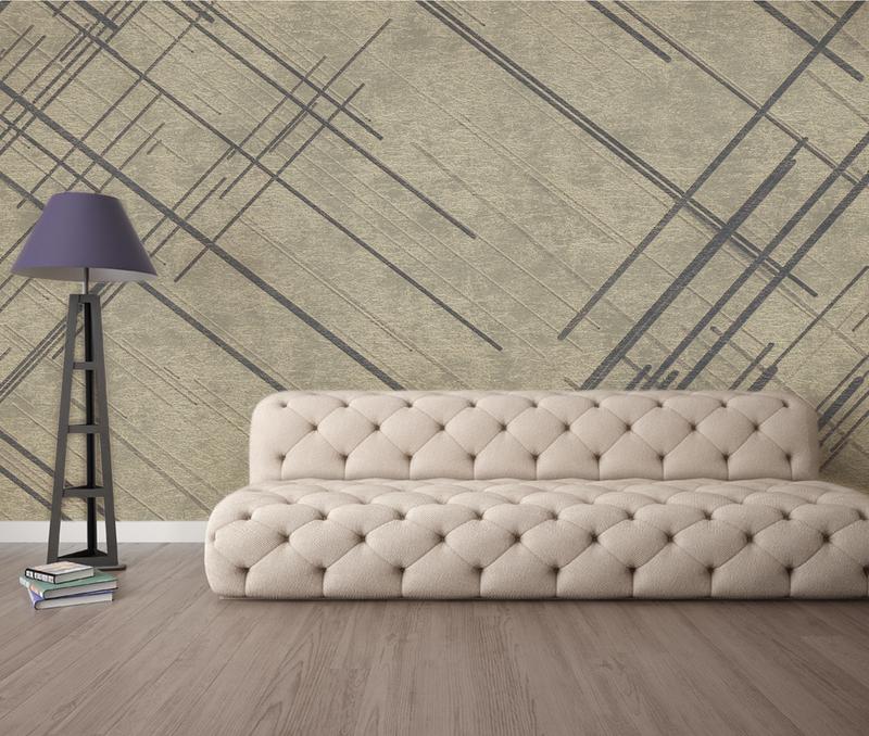 Fototapeta geometria linie szare beże