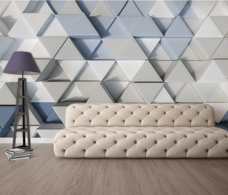 Fototapeta geometryczny błękit