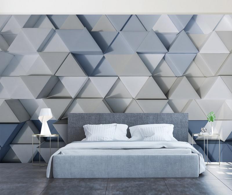 Fototapeta geometryczny błękit