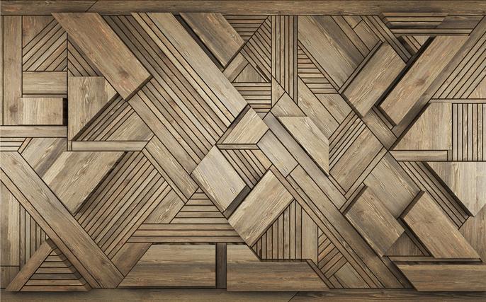 Fototapeta geometryczna brązowa