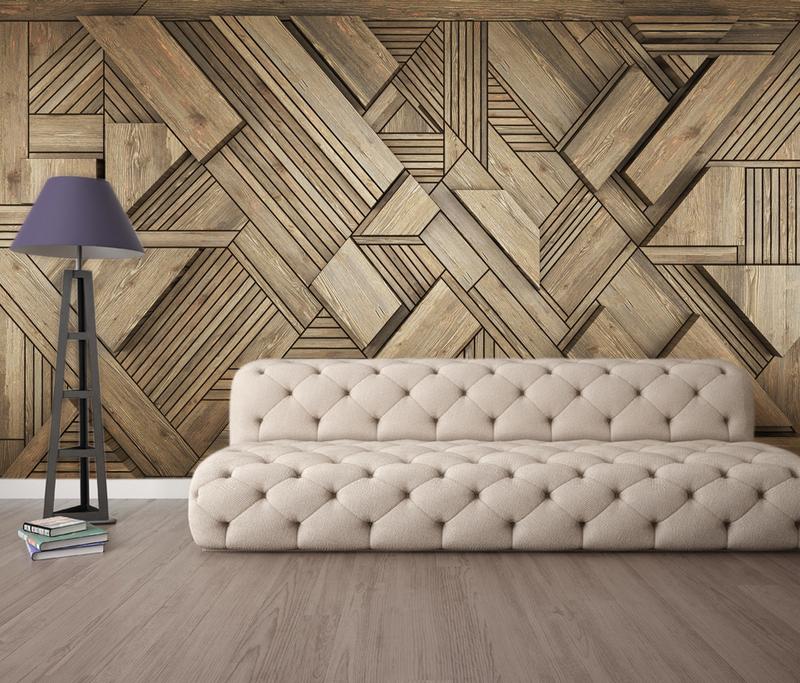 Fototapeta geometryczna brązowa