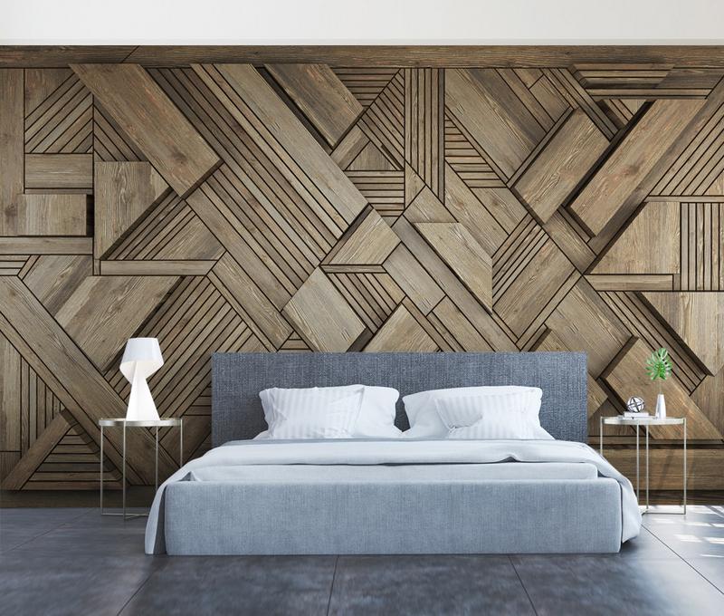 Fototapeta geometryczna brązowa