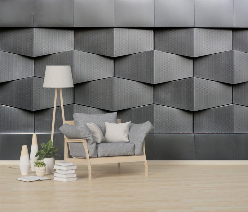 Fototapeta geometryczna szara