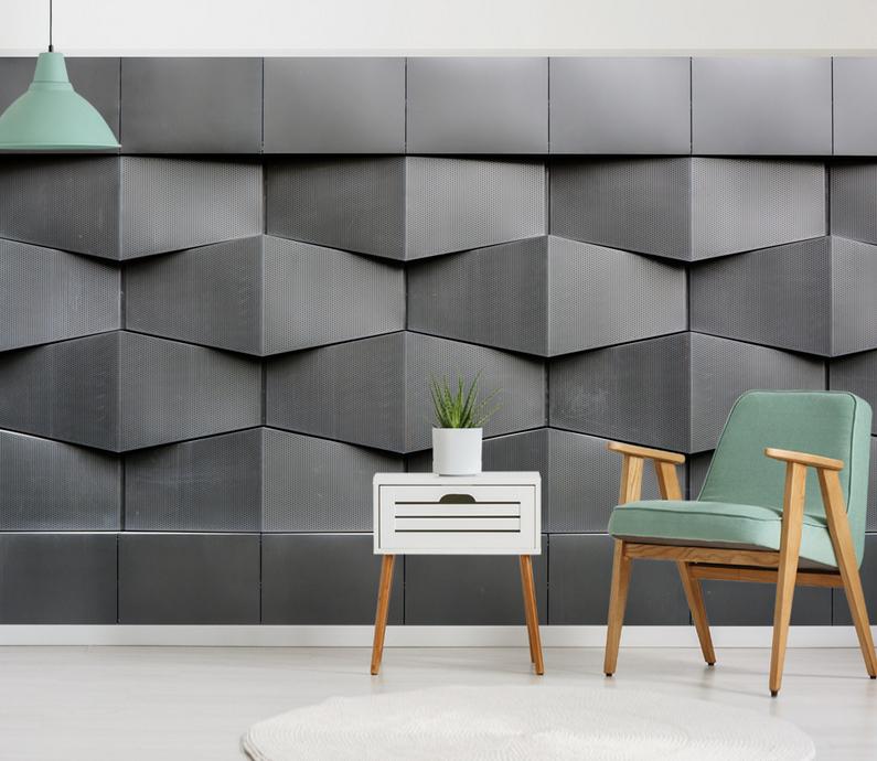 Fototapeta geometryczna szara