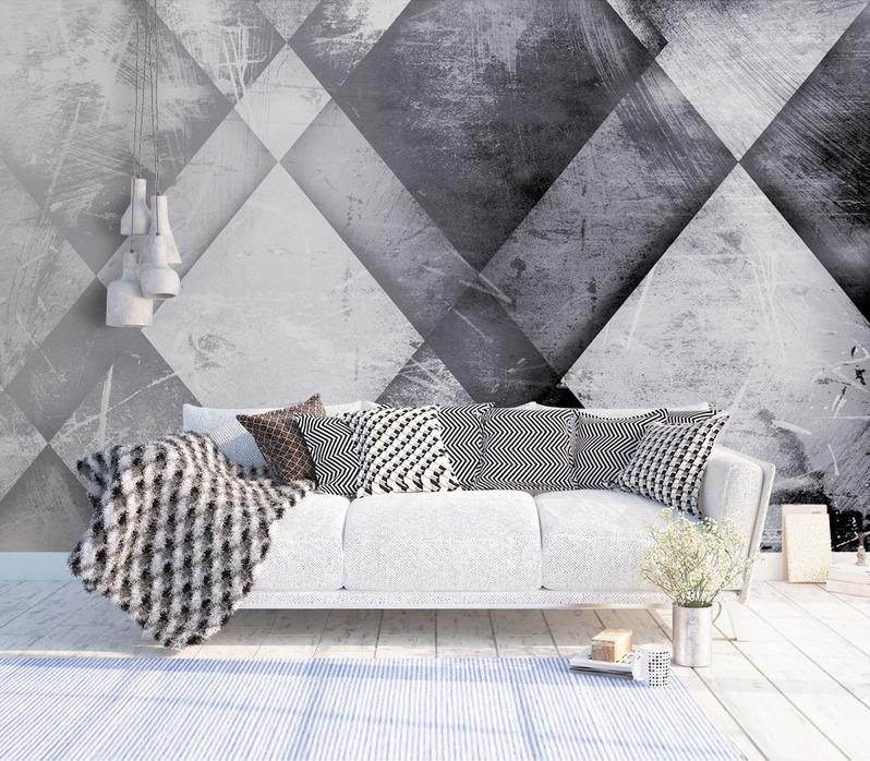 Fototapeta geometryczna cynaminowa