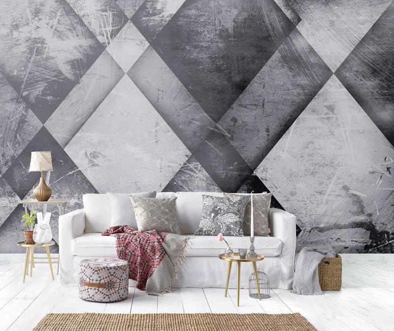 Fototapeta geometryczna cynaminowa