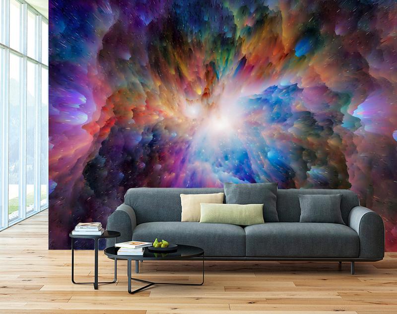Fototapeta kosmiczna barwna dynamiczna