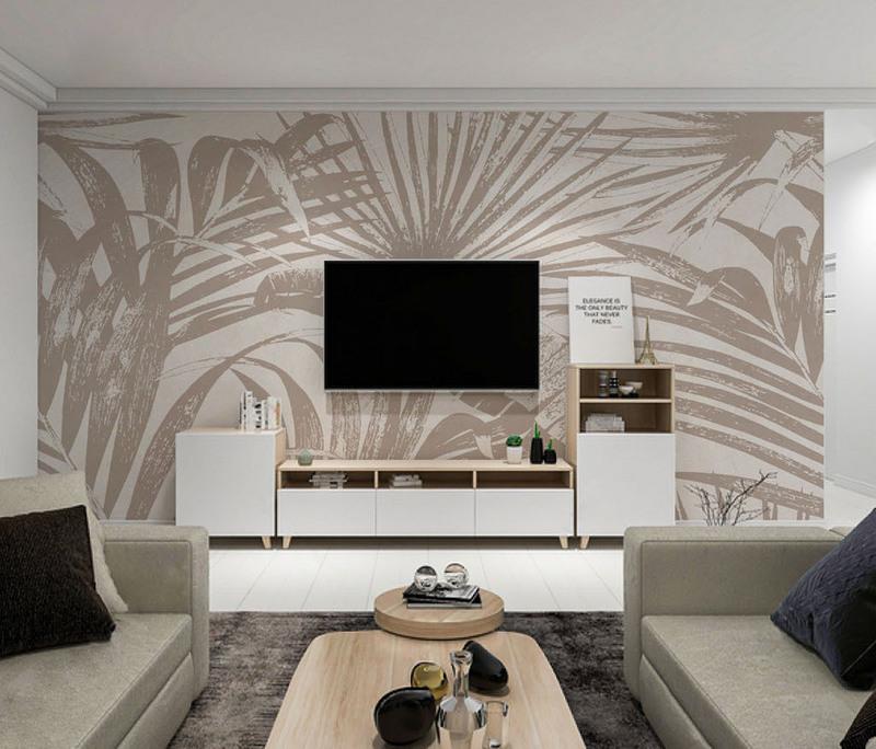 Fototapeta liście brązowe beżowe