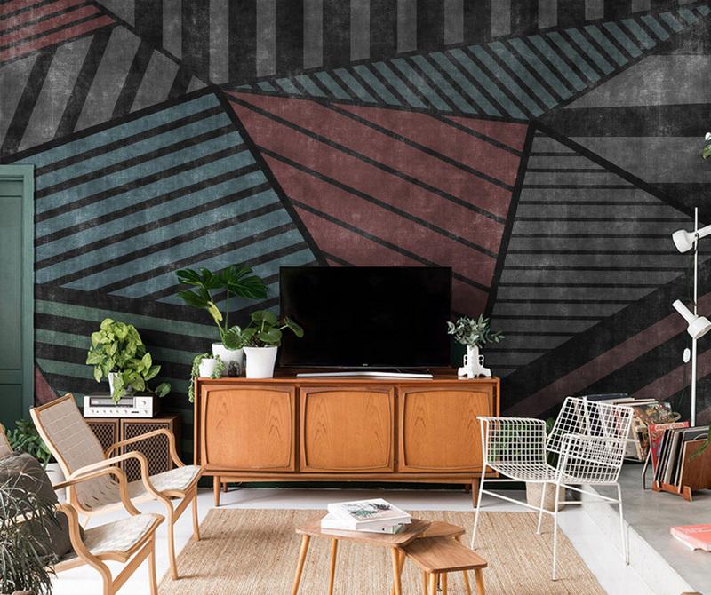 Fototapeta geometria szara przekątna