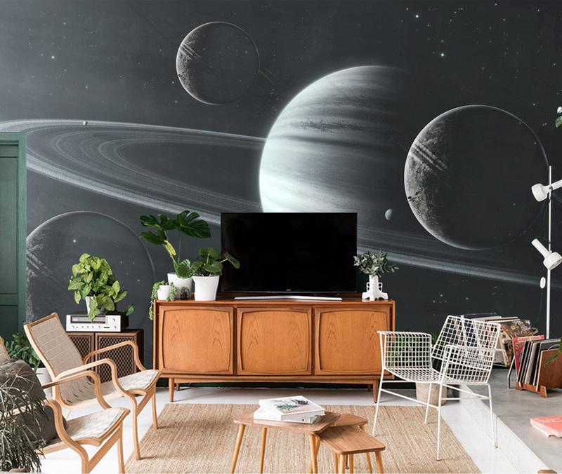 Fototapeta kosmiczne planety ciemne