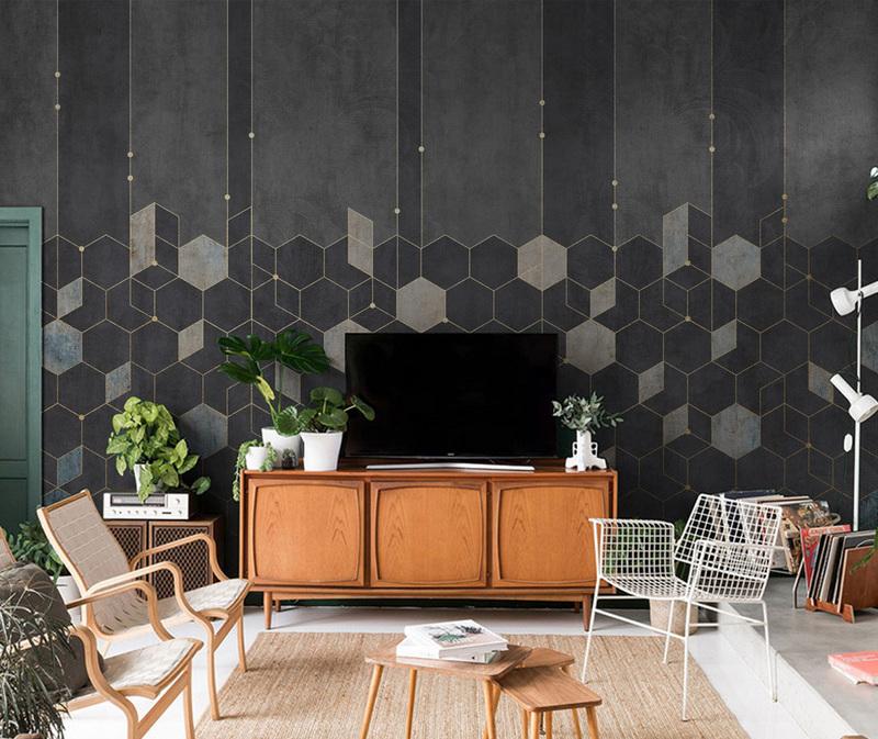 Fototapeta geometryczna ciemna