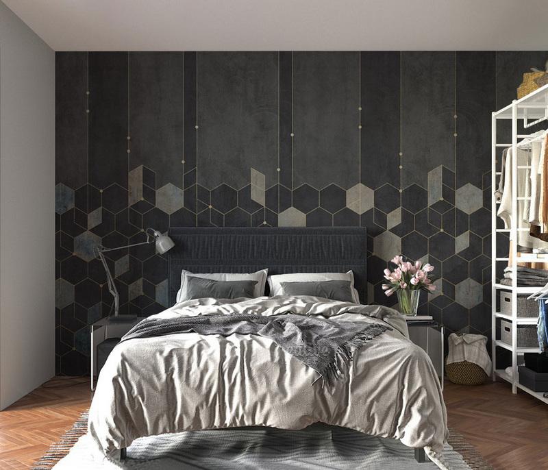Fototapeta geometryczna ciemna