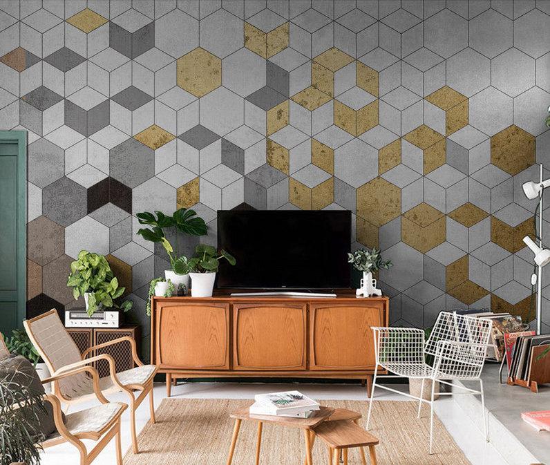 Fototapeta geometryczny efekt 3D