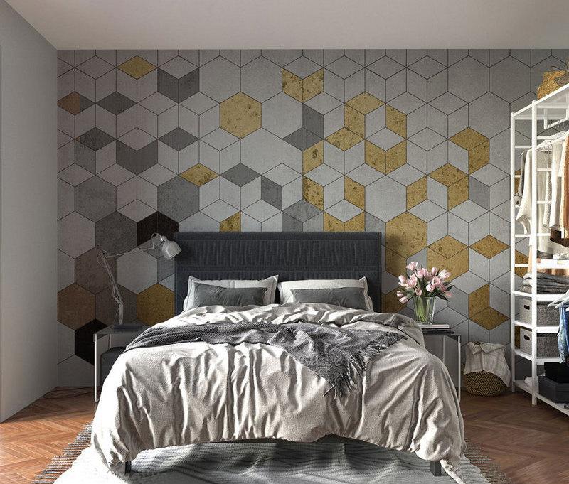 Fototapeta geometryczny efekt 3D