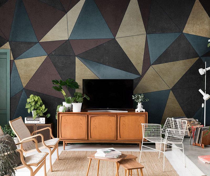 Fototapeta geometryczna wielokolorowa