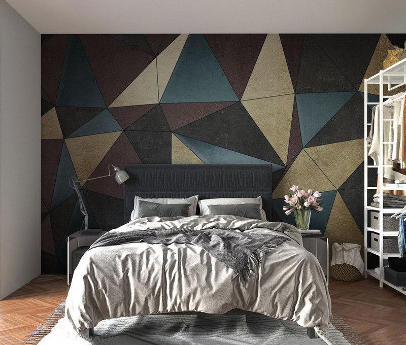 Fototapeta geometryczna wielokolorowa