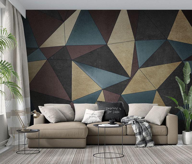 Fototapeta geometryczna wielokolorowa