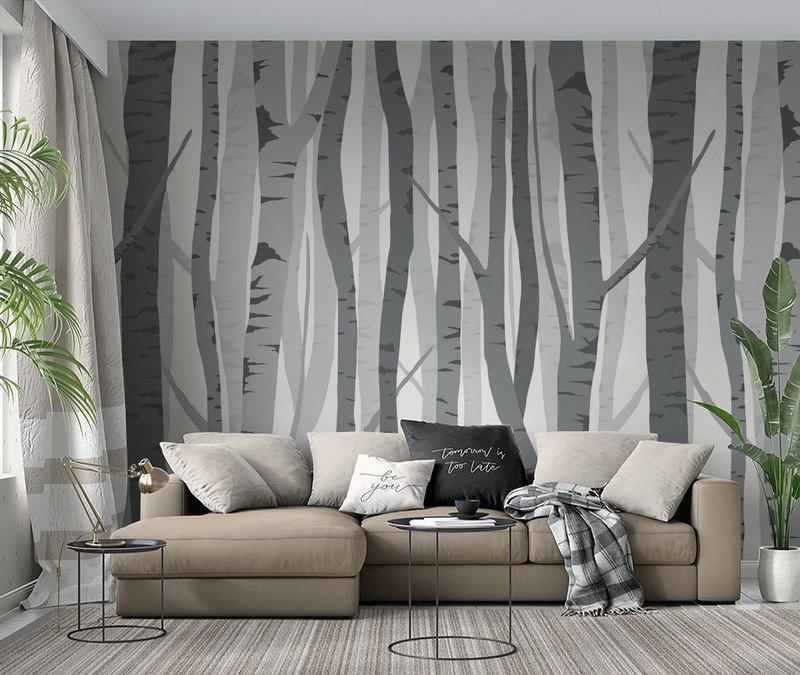 Fototapeta geometryczny wzór czarno-biały