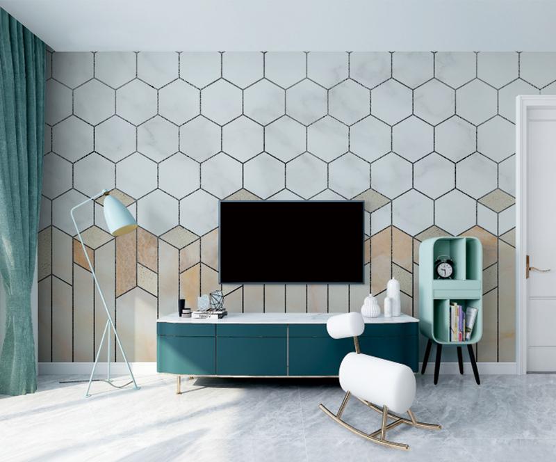 Fototapeta geometryczna marmurowa beżowa