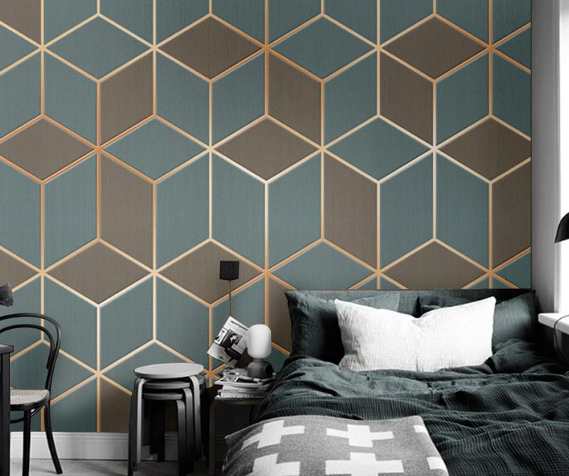 Fototapeta geometryczna turkusowa