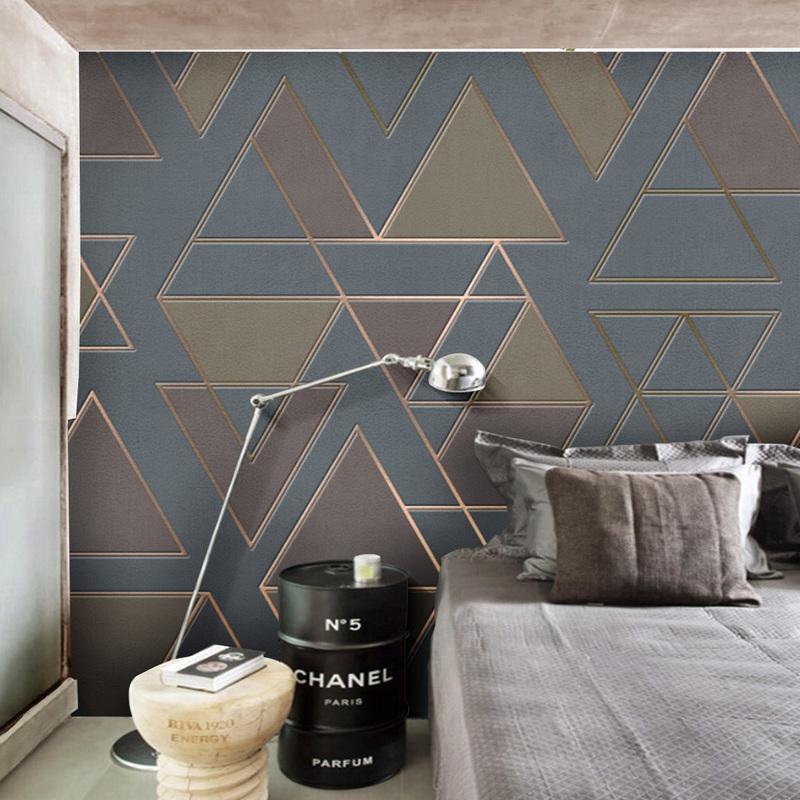 Fototapeta geometryczna szaro-brązowa